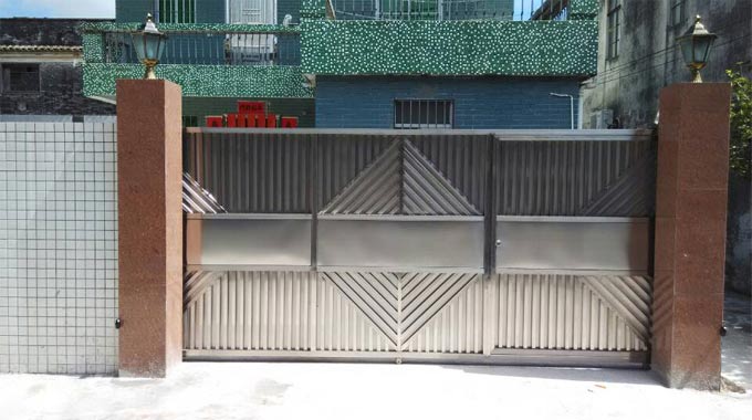 中山翠享不锈钢自动门工程